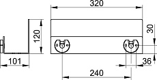 Полка Keuco Universal 24952370000 черный матовый