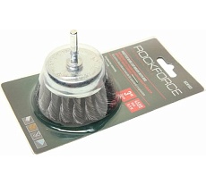 Кордщетка чашеобразная стальная витая 75 мм, в блистере Rockforce RF-BCR103(29065)