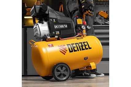Воздушный компрессор Denzel DK1500/50,Х-PRO 1,5 кВт, 230 л/мин, 50 л 58064