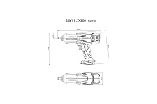 Аккумуляторный ударный гайковерт Metabo SSW 18 LTX 600 602198890