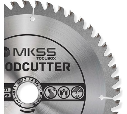 Диск пильный по дереву MKSS Toolbox Woodcutter WC2300 230x48Тх32/30 мм WC23004832