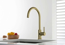 Смеситель для кухни Aquatek Европа AQ1382BG шлифованное золото