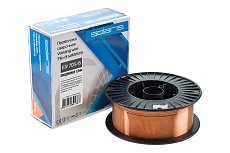 Проволока сварочная омедненная ER 70S-6 (1 мм; катушка D300; 15 кг) Solaris WM-ER70S6-10150