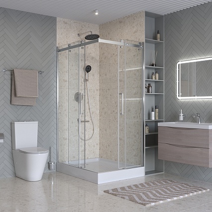 Душевой уголок BelBagno MARINO-2-AH-2-120/90-C-CR 120x90 прозрачный, хром
