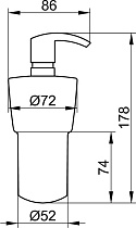 Дозатор жидкого мыла Keuco City.2 2753019000