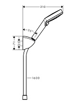 Душевой набор Hansgrohe Vernis Blend 26273000 хром