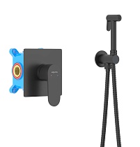 Душевой набор Aquatek Оберон AQ1219MB черный матовый