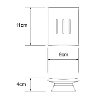 Мыльница WasserKRAFT Amper K-5429 хром