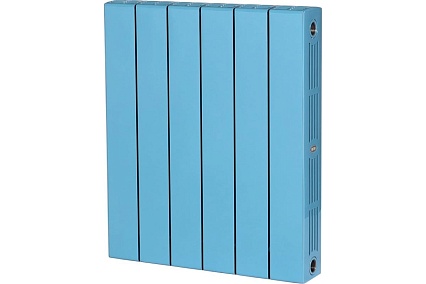 Биметаллический радиатор Rifar SUPReMO 500-6 Ду 3/4, RAL 5024 САПФИР R S50063/45024