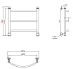 Полотенцесушитель водяной Aquanet Romeo 60x50 см