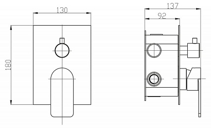 Смеситель для душа BelBagno Nova NOV-SDMC-IN