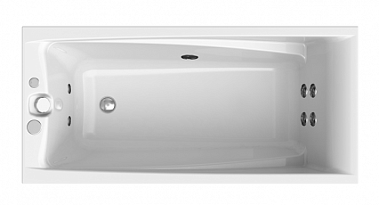 Акриловая ванна Ваннеса Фелиция 160х75 с г/м Классик хром