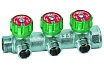 Регулирующий коллектор FAR 1" (ВР-НР) с 3 отв. 1/2" НР, плск. упл. (заглушка для коллектора FK 4150 1 в комплекте) FK 3822 112TP41