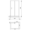 Душевой уголок Aquanet Alfa 150x80, прямоугольный