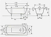 Стальная ванна Kaldewei Saniform Plus 363-1 170x70 easy-clean