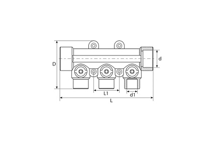Коллектор TEBO PPR 25x20x2 выхода 030091251