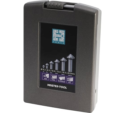 Набор зенковок H-Tools 120гр. 6.3-20.5мм 3z HSSE-Co5 6шт 890806EHT