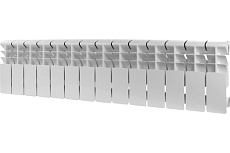 Алюминиевый радиатор Rommer Plus 200 14 секций RAL9016 89993