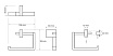 Держатель туалетной бумаги Bemeta Gamma 145812022 сталь