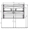 Тумба с раковиной Vincea Mia 80 см (под раковину VCB-3M800)