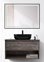 Мебель для ванной BelBagno Kraft 80 см со столешницей, 1 ящик, полка Pino Pasadena