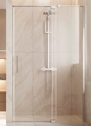 Душевая дверь Vincea Экстенза (Extenza) VDP-4EX1011CL 100/110x195 хром, прозрачная