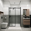 Душевая дверь Grossman Classic 100x195 прозрачное, черный матовый 100.K33.04.100.21.00