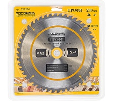 Пильный диск по дереву ПРОФИ 230х32/30 мм, 48Т РОСОМАХА 212304