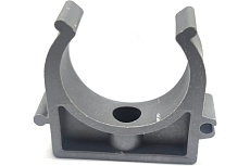 Пластиковая клипса для труб КХЭМ серая, д.32 мм, 50 шт. KLP-32 grey