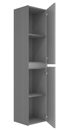 Шкаф пенал Vincea Велле (Welle) 35 см, серый матовый софт-тач VSC-2WL150MG