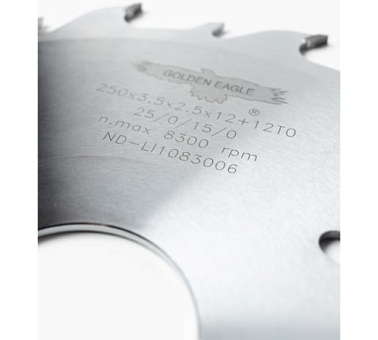 Пила дисковая Golden Eagle HW многопильная 250x50x3,5/2,5 z12+12+4 F GE TL26274