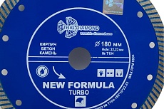 Диск алмазный отрезной Турбо New Formula (180х22.23 мм) TRIO-DIAMOND T104