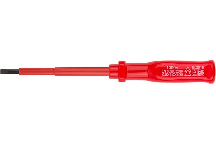 Изолированная отвертка CrV 1000V 4х100 мм FIT 55802