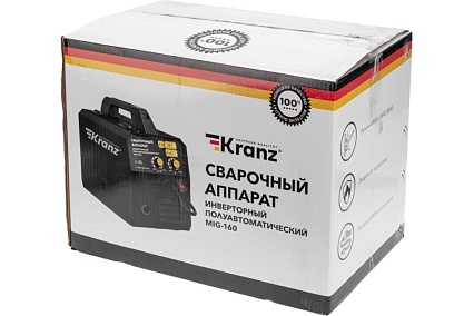 Полуавтоматический инверторный сварочный аппарат Kranz MIG-160 11-0926