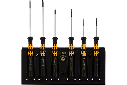 Набор отверток WERA A/6 Electronics Screwdriver Set+Rack 6 шт. WE-030170
