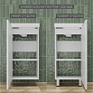 Тумба с раковиной Style Line Соло 40 см напольная, белый софт