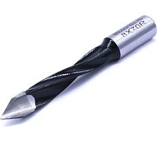 Сверло присадочное сквозное усиленное KJ2-V80204R (8х70 мм; хв-к 10 мм; правое вращение) МНОГОФРЕЗ 6630