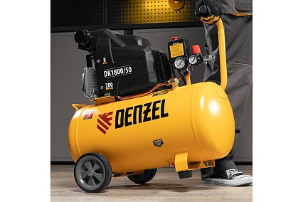 Воздушный компрессор Denzel DK1800/50,Х-PRO 1,8 кВт, 280л/мин, 50л 58068