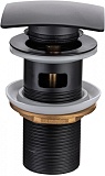 Донный клапан Allen Brau Infinity 5.21026-31 с переливом, матовый черный