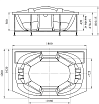 Акриловая ванна Радомир Конкорд 180х120