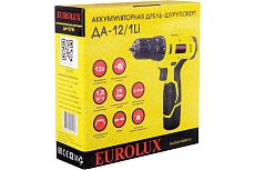 Аккумуляторная дрель-шуруповерт Eurolux ДА-12/1Li 72/14/37