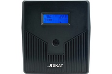 Источники бесперебойного питания Skat -UPS 1000/600 Источник бесперебойного питания 220В 600Вт 2 АКБ 7Ач внутр. меандр. стабилизация напряжения 456