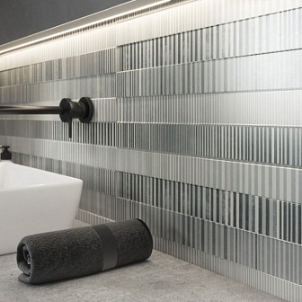Вставка Meissen Concrete Stripes многоцветный 29x89 см, O-CON-WID451-54
