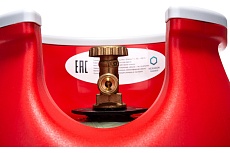 Баллон пропановый полимерно-композитный взрывобезопасный LPG 33.5 л вентиль с российским разъемом Hexagon Ragasco 100581