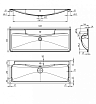 Тумба с раковиной BelBagno Albano 120 см подвесная, Pino Scania