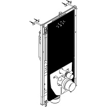 Стеклянный модуль для инсталляции Bocchi Target T02-2113S60 черный