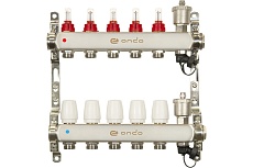 Коллекторная группа ONDO нержавеющая сталь, 5 выходов, в сборе OKGSET05A