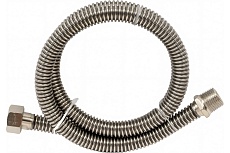 Подводка для газа СТМ ГАЗ сильфонная, 1/2&quot;, гайка-штуцер, 100 см CGHM1210