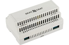 Источник питания Skat -12-6.0 DIN 12В 6А пластиковый корпус под DIN рейку 35 мм 586