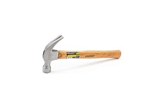 Молоток-гвоздодер Варяг 450 г, с деревянной ручкой, кованый, с магнитным держателем (6/48) 01116